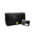 CHANEL VINTAGE FULL FLAP CHAIN SHOULDER BAG BLACK LAMB SKIN 90269094 - PURPOSE