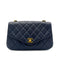 CHANEL VINTAGE MATELASSE CHAIN SHOULDER BAG NAVY LAMB SKIN 90269101 - PURPOSE