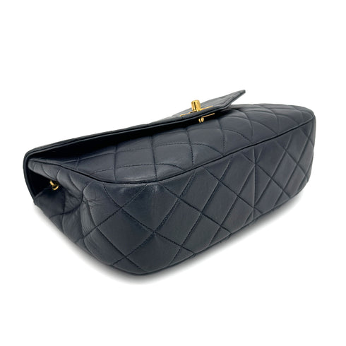 CHANEL VINTAGE MATELASSE CHAIN SHOULDER BAG NAVY LAMB SKIN 90269101 - PURPOSE