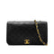 CHANEL VINTAGE FULL FLAP CHAIN SHOULDER BAG BLACK LAMB SKIN 90269118 - PURPOSE