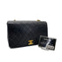 CHANEL VINTAGE FULL FLAP CHAIN SHOULDER BAG BLACK LAMB SKIN 90269118 - PURPOSE