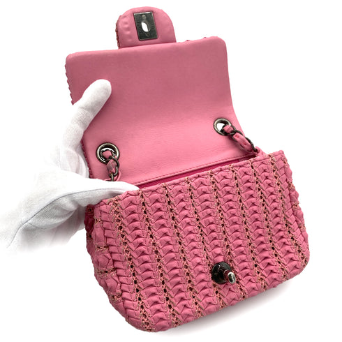 CHANEL MINI CHAIN SHOULDER BAG PINK LEATHER 90269173 - PURPOSE