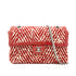 CHANEL VINTAGE CHAIN SHOULDER BAG RED TWEED 90269176 - PURPOSE
