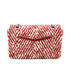 CHANEL VINTAGE CHAIN SHOULDER BAG RED TWEED 90269176 - PURPOSE
