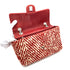 CHANEL VINTAGE CHAIN SHOULDER BAG RED TWEED 90269176 - PURPOSE