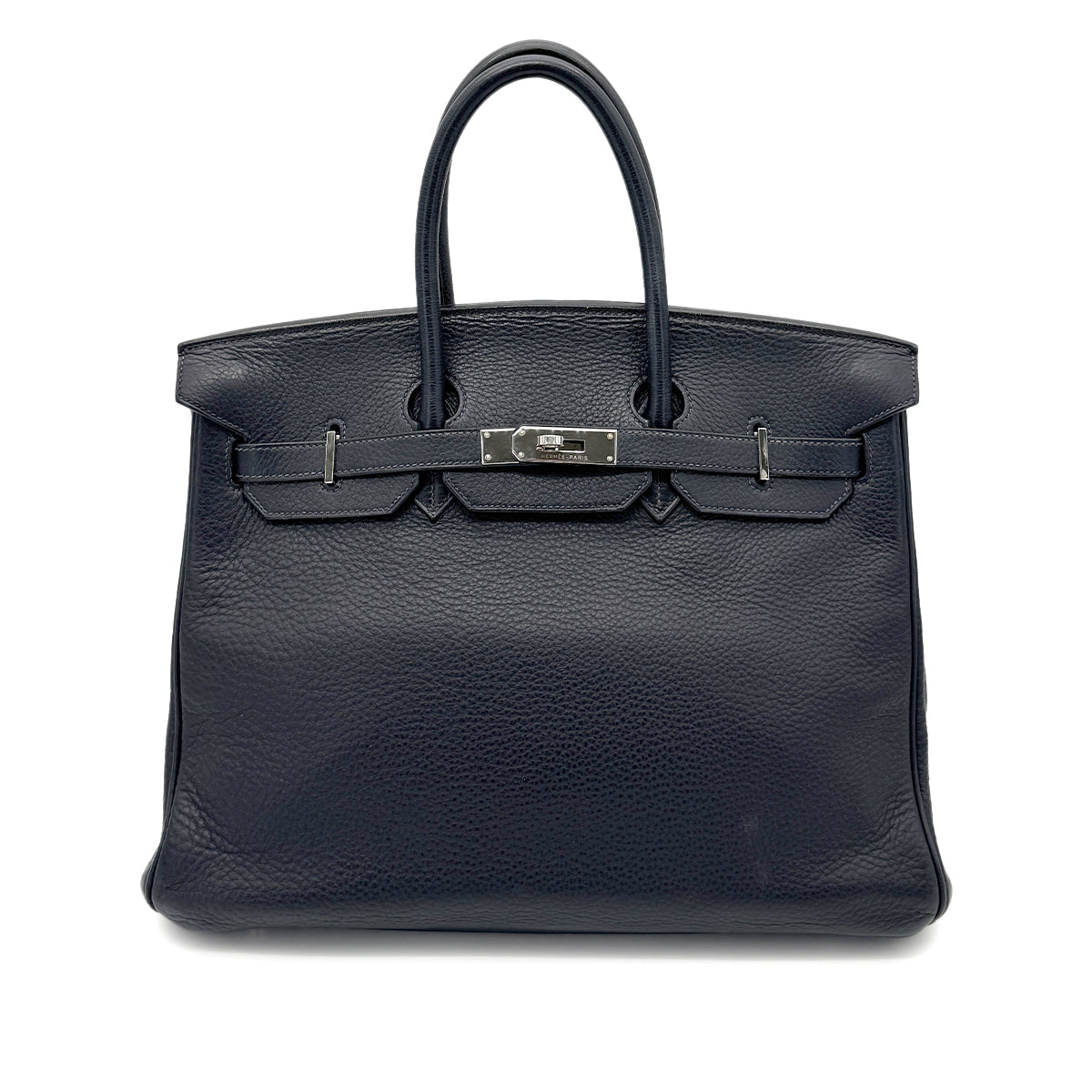 HERMES BIRKIN 35 BLUE INDIGO TOGO HAND BAG □G SHW 90269180