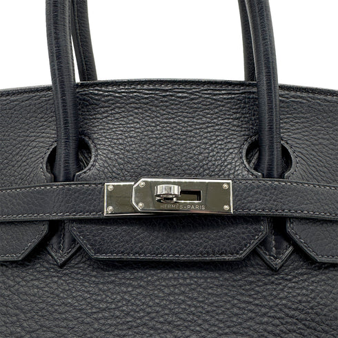 HERMES BIRKIN 35 BLUE INDIGO TOGO HAND BAG □G PALLADIUM HARDWARE 90269180 - PURPOSE