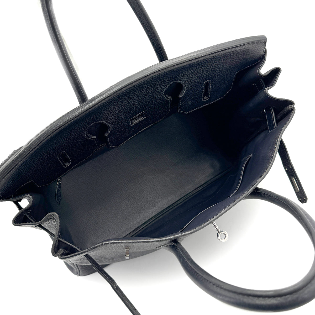 HERMES BIRKIN 35 BLUE INDIGO TOGO HAND BAG □G SHW 90269180