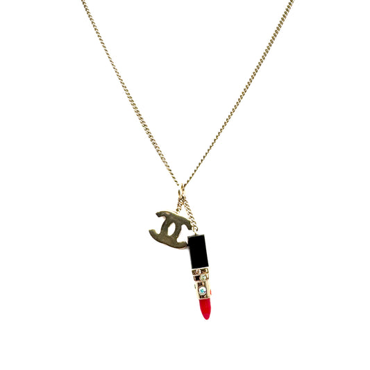 CHANEL NECKLACE COCOMARK LIPSTICK MOTIF ACCESSORY 04A 90269229