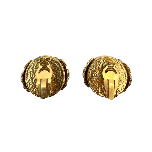 CHANEL VINTAGE EARRINGS COCOMARK ROUND ACCESSORY 94P 90269230 - PURPOSE