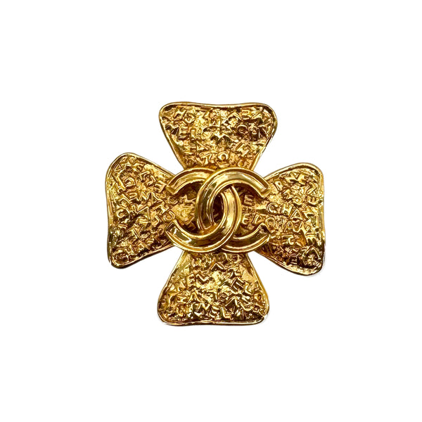 CHANEL VINTAGE COCOMARK LOGO CLOVER BROOCH ACCESSORY 95A 90269245 - PURPOSE