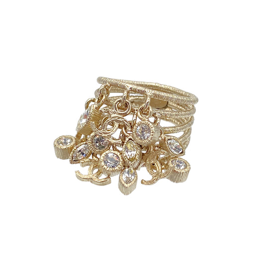 CHANEL COCO MARK RHINESTONE RING ACCESSORY D11A 90269252