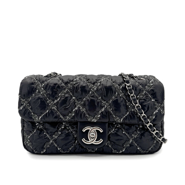 CHANEL PARIS-BYZANCE CHAIN SHOULDER BAG BLACK NYLON 90269255 - PURPOSE