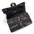 CHANEL VINTAGE CLASSIC FLAP MEDIUM CHAIN SHOULDER BAG BLACK CANVAS 90269266 - PURPOSE