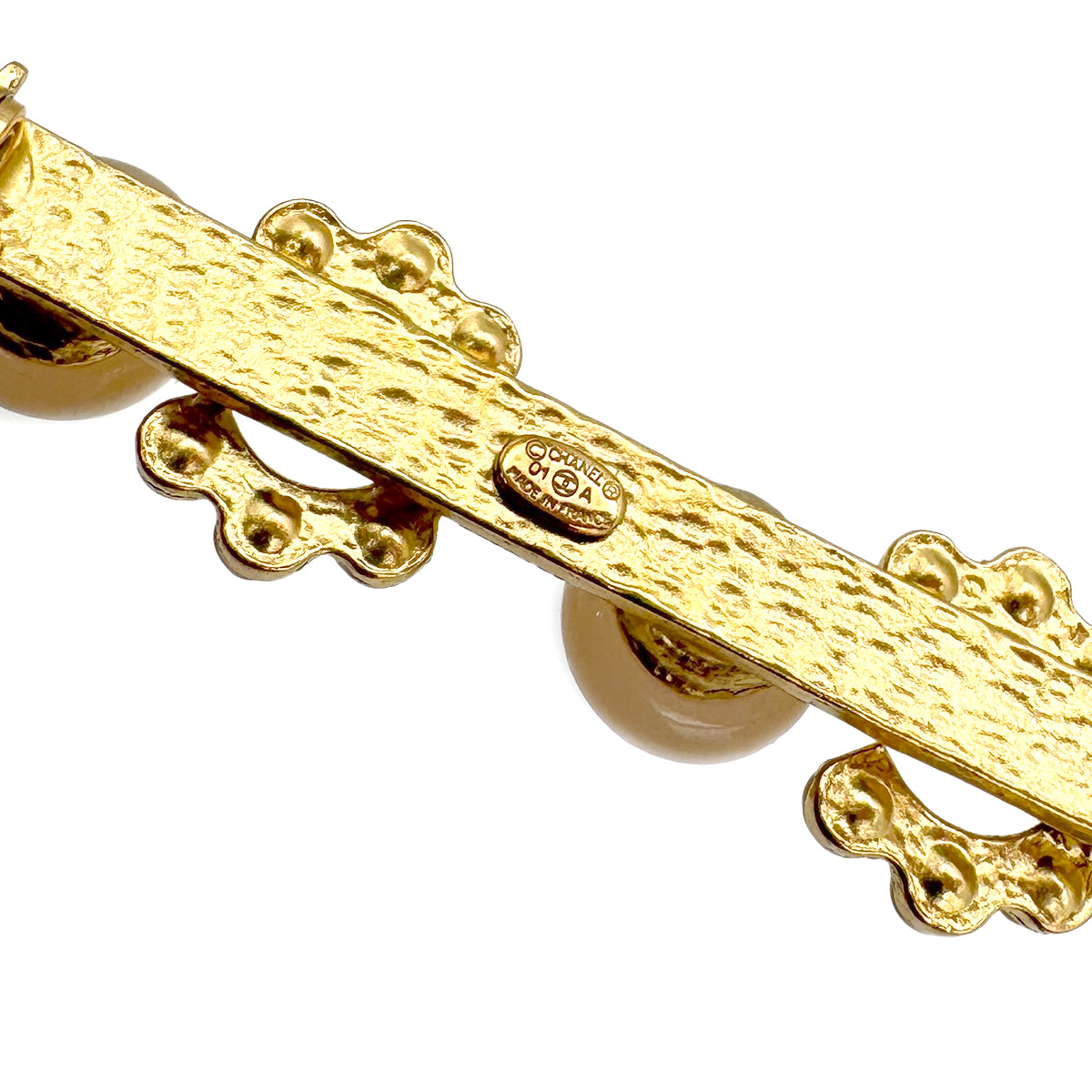 CHANEL COCO BROOCH FAUX PEARL ACCESSORY 01A 90269271