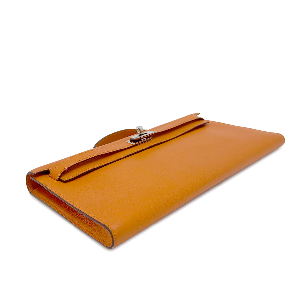 HERMES KELLY CUT ORANGE EVERCOLOR HAND BAG □K SHW 90269588