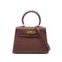 HERMES MINI KELLY 20 SELLIER BROWN COUCHEVEL SHOULDER BAG 〇V GHW 90269597 - PURPOSE