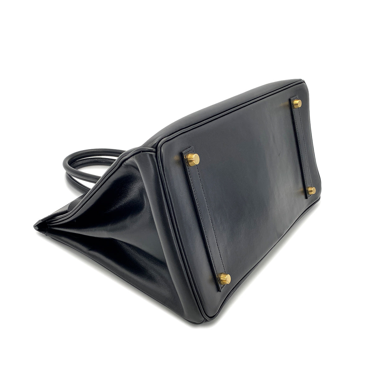 HERMES BIRKIN 35 BLACK BOX CALF HAND BAG □C GHW 90269598