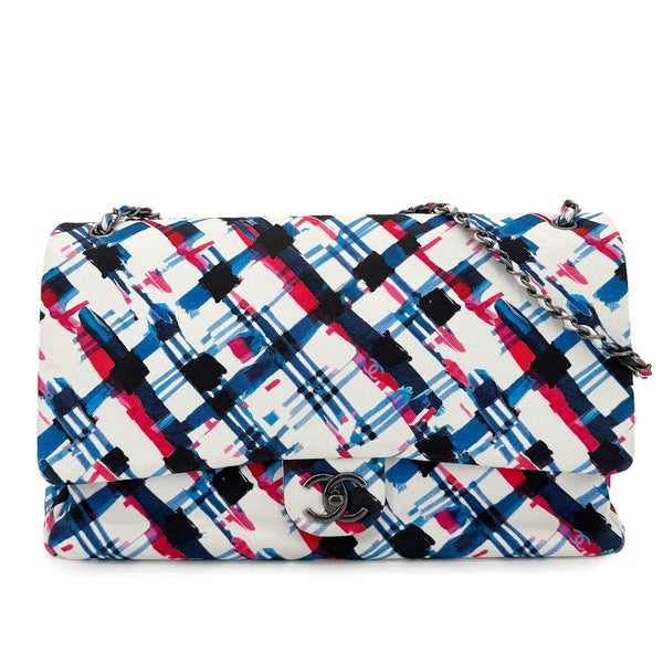 CHANEL AIRLINE CHAIN SHOULDER BAG MULTICOLOR CANVAS 90269621