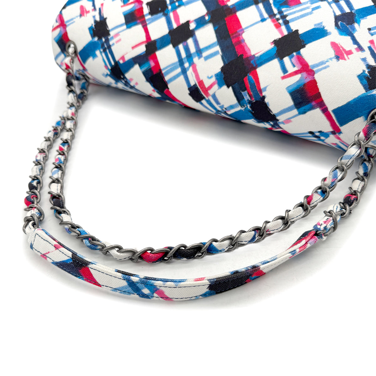 CHANEL AIRLINE CHAIN SHOULDER BAG MULTICOLOR CANVAS 90269621