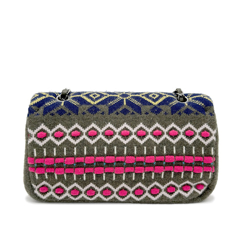 CHANEL CHAIN SHOULDER BAG MULTICOLOR KNIT 90269623 - PURPOSE