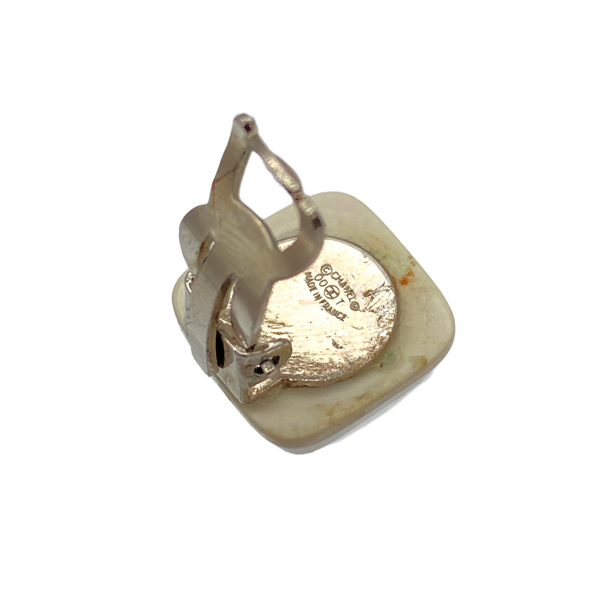 CHANEL VINTAGE EARRINGS COCOMARK WHITE OOT 90269631