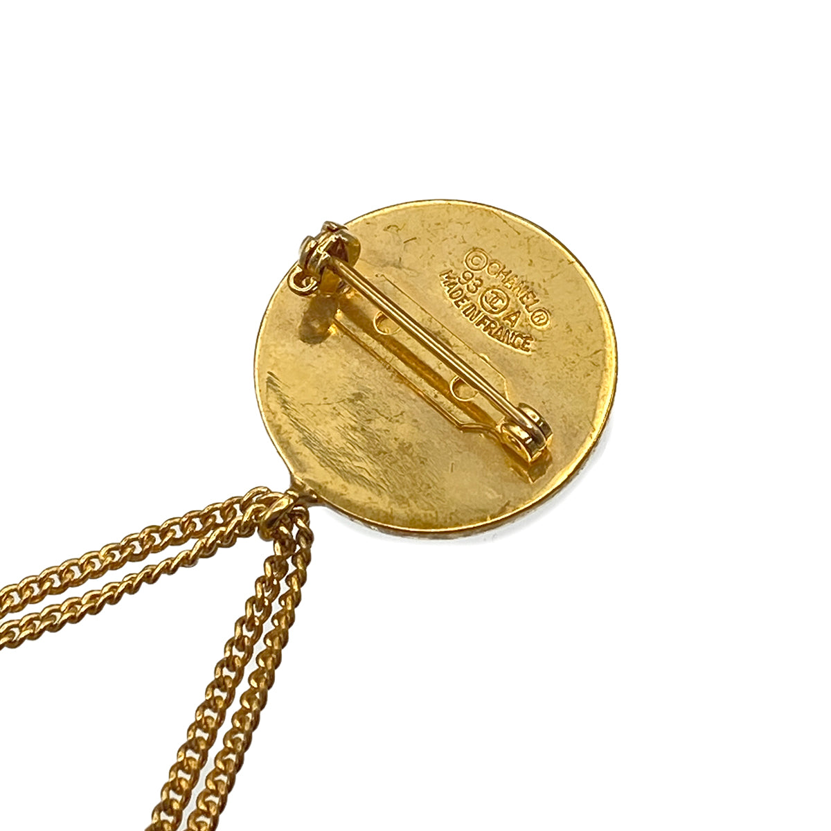 CHANEL VINTAGE MATELASSE COCOMARK BROOCH ACCESSORY 93A 90269632