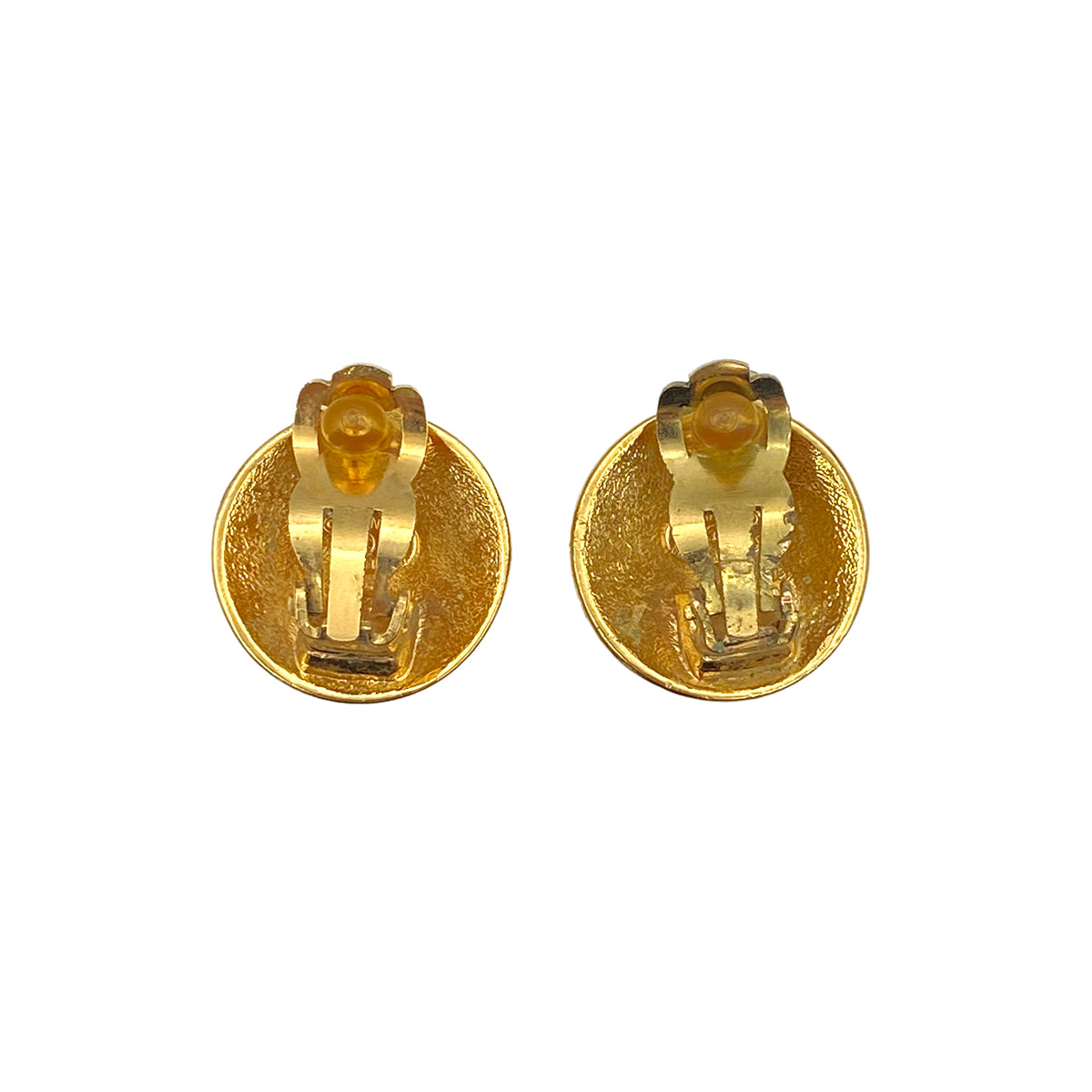 CHANEL VINTAGE EARRINGS COCOMARK ROUND ACCESSORY 96A 90269636