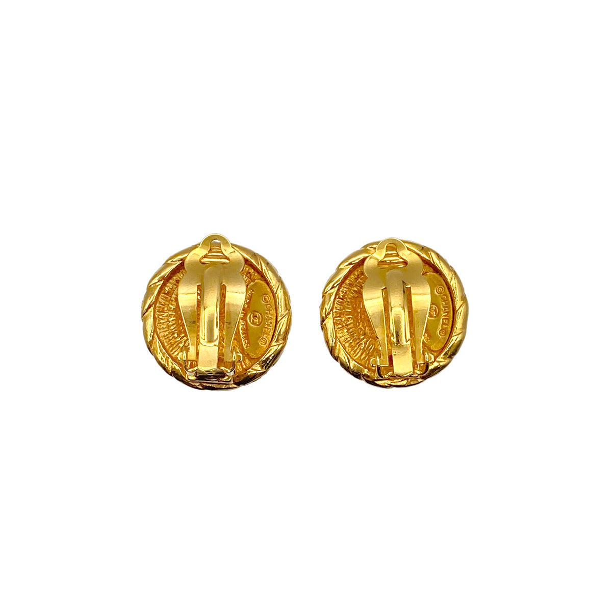 CHANEL VINTAGE EARRINGS COCOMARK ROUND ACCESSORY 90269638
