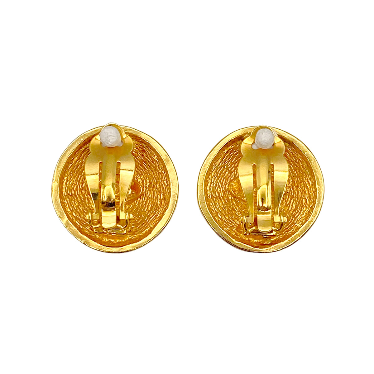 CHANEL VINTAGE EARRINGS ROUND COCOMARK ACCESSORY 90269639