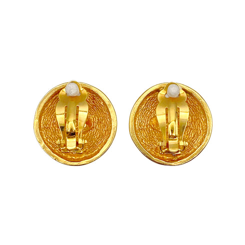 CHANEL VINTAGE EARRINGS ROUND COCOMARK ACCESSORY 90269639 - PURPOSE