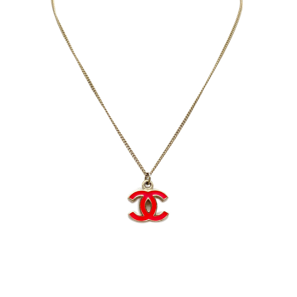 CHANEL NECKLACE COCOMARK PINK ACCESSORY 04A 90269650