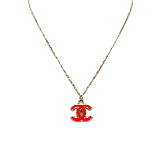 CHANEL NECKLACE COCOMARK PINK ACCESSORY 04A 90269650