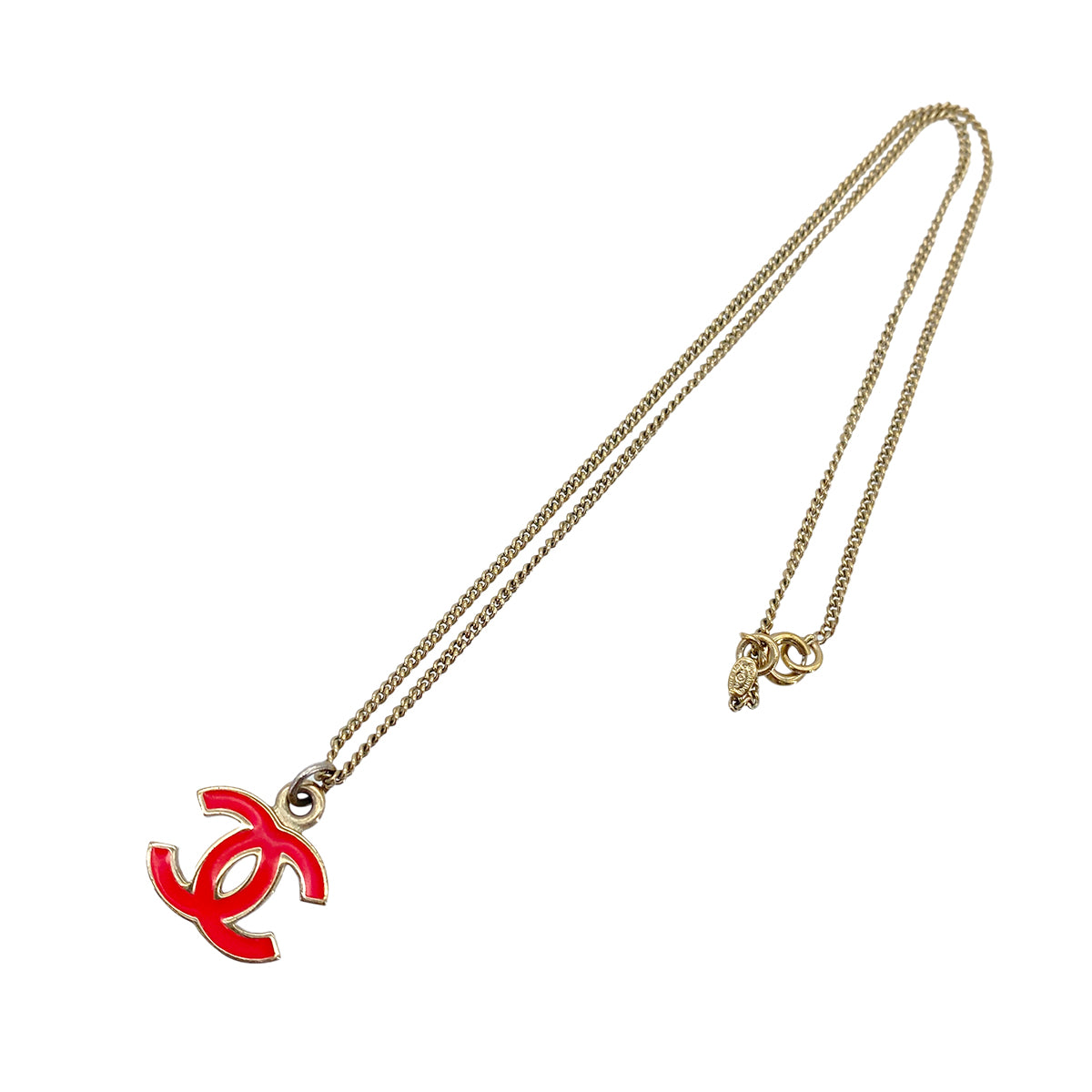 CHANEL NECKLACE COCOMARK PINK ACCESSORY 04A 90269650
