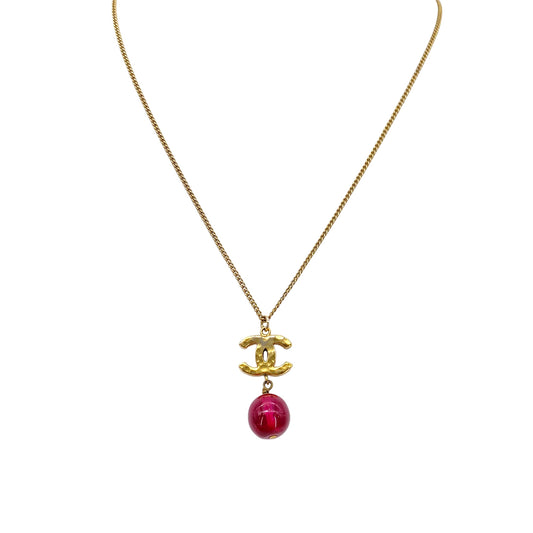 CHANEL NECKLACE COCOMARK COLOR STONE ACCESSORY B11A 90269688