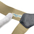 CHANEL VINTAGE SUSPENDER LOGO BEIGE BLACK CANVAS LEATHER 90269694 - PURPOSE