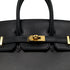 HERMES BIRKIN 25 SELLIER BLACK BOX CALF HAND BAG U GHW 90302850 - PURPOSE