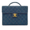 CHANEL VINTAGE MATELASSE BUSINESS BAG BLUE DENIM 90269838 - PURPOSE