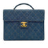 CHANEL VINTAGE MATELASSE BUSINESS BAG BLUE DENIM 90269838 - PURPOSE