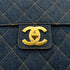 CHANEL VINTAGE MATELASSE BUSINESS BAG BLUE DENIM 90269838 - PURPOSE