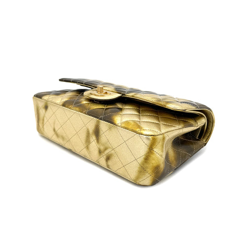 CHANEL CLASSIC DOUBLE FLAP MEDIUM CHAIN SHOULDER BAG METALLIC GOLD 90269841 - PURPOSE