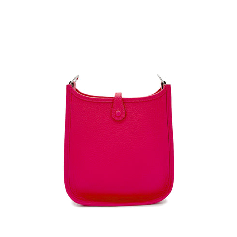 HERMES EVELYNE TPM ROSE EXTREME TAURILLON CLEMENCE SHOULDER BAG A 90269849