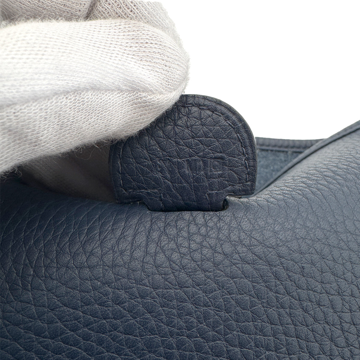 HERMES EVELYNE 3 PM BLEU SAPHIR TAURILLON CLEMENCE SHOULDER BAG □Q 90269851