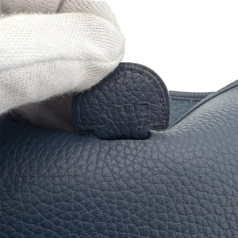 HERMES EVELYNE 3 PM BLEU SAPHIR TAURILLON CLEMENCE SHOULDER BAG □Q 90269851