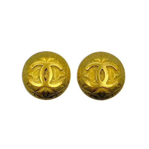 CHANEL VINTAGE EARRINGS ROUND COCOMARK ACCESSORY 95P 90269863 - PURPOSE