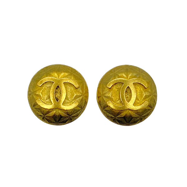 CHANEL VINTAGE EARRINGS ROUND COCOMARK ACCESSORY 95P 90269863 - PURPOSE