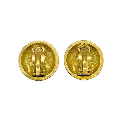 CHANEL VINTAGE EARRINGS ROUND COCOMARK ACCESSORY 95P 90269863 - PURPOSE