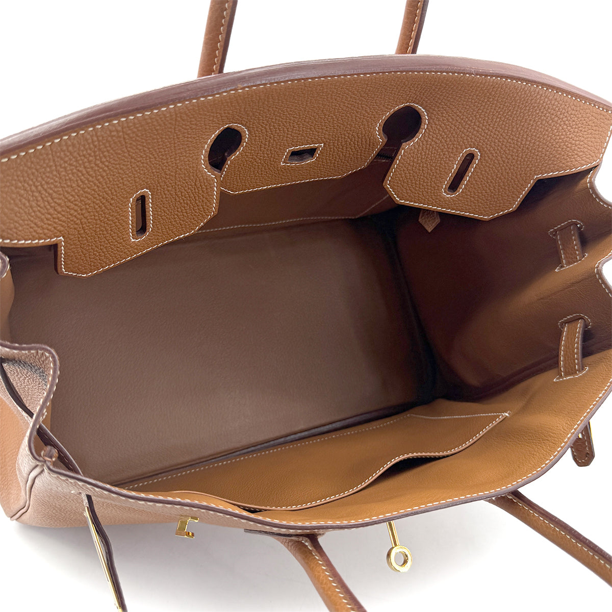 HERMES BIRKIN 35 GOLD TOGO HAND BAG □J GHW 90269881