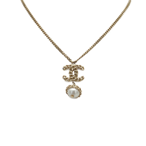 CHANEL NECKLACE COCOMARK FAUX PEARL ACCESSORY B16B 90269888 - PURPOSE