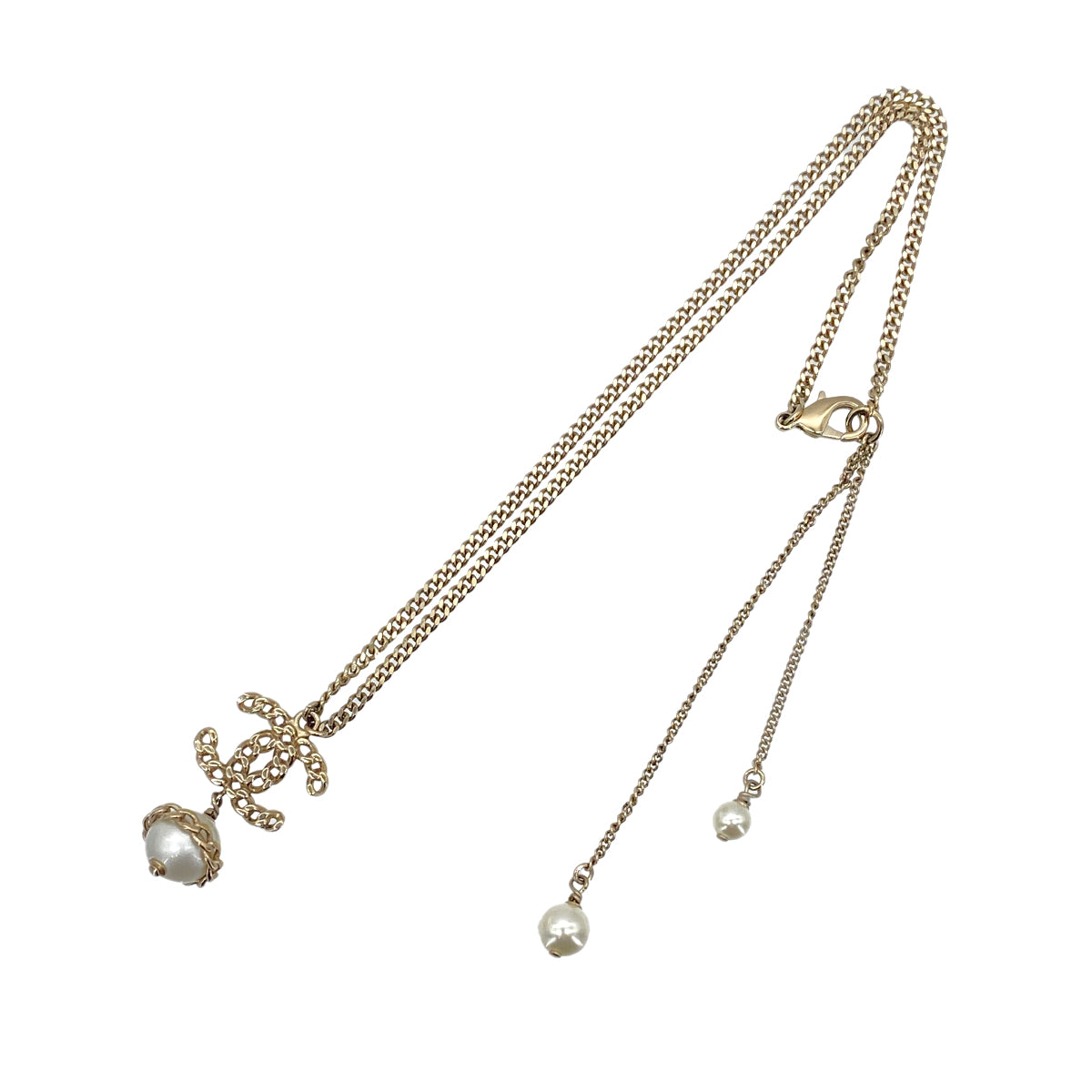 CHANEL NECKLACE COCOMARK FAUX PEARL ACCESSORY B16B 90269888